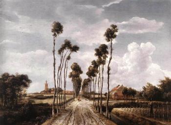 Meyndert Hobbema : The Alley at Middelharnis
